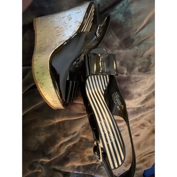 Oh Deer, Valley Style Patent Leather platform shoe 5" high heel size 8 - Picture 12 of 13